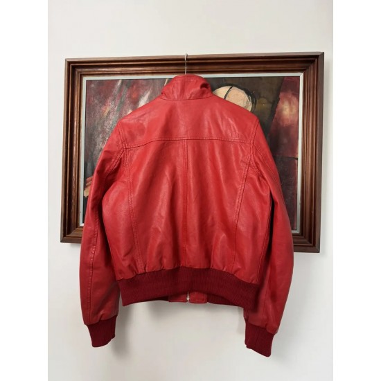 Ferrari Leather Y2K Hype Red Racing Jacket Ferrari Leather Y2K Hype Red Racing Jacket