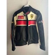 Ferrari Motorbike Leather Jacket