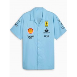 Ferrari Racing Blue Miami Grand Prix Shirt 
