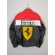 Ferrari Racing Leather Jacket Black & Red Rare Vintage Style Ferrari Racing Leather Jacket Black & Red Rare Vintage Style