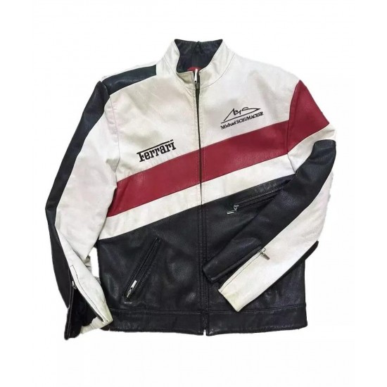 Ferrari Racing Men’s Real Leather Jacket Ferrari Racing Men’s Real Leather Jacket
