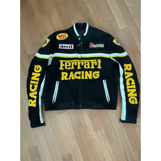 Ferrari Vintage Rare Racing Black Jacket Ferrari Vintage Rare Racing Black Jacket