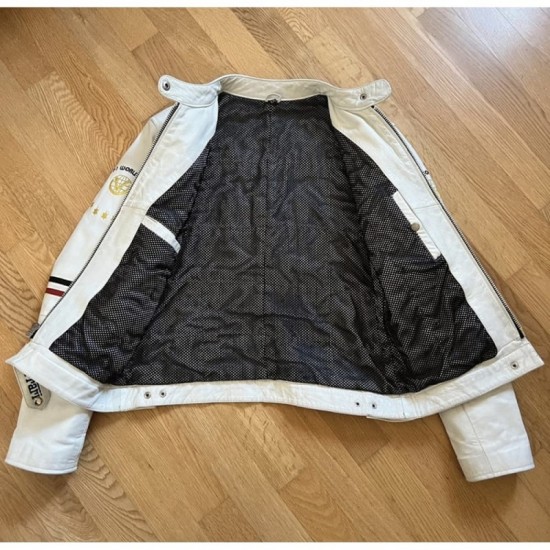 Ferrari White Leather Jacket Ferrari White Leather Jacket