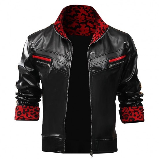 Leslie Kyle Final Fantasy VII Remake Leather Jacket Leslie Kyle Final Fantasy VII Remake Leather Jacket