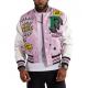 First Row Art & Design Dept Lavender Varsity Jacket First Row Art & Design Dept Lavender Varsity Jacket