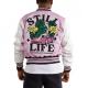 First Row Art & Design Dept Lavender Varsity Jacket First Row Art & Design Dept Lavender Varsity Jacket