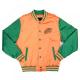 Florida A&M Orange and Green Baseball Jacket Florida A&M Orange and Green Baseball Jacket