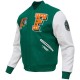 Florida A&M Rattlers Varsity Green and White Jacket Florida A&M Rattlers Varsity Green and White Jacket