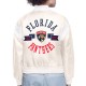 Florida Panthers Printed Logo Varsity Satin Jacket Florida Panthers Printed Logo Varsity Satin Jacket