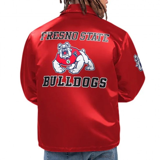 Fresno State Bulldogs Option Route Coaches Jacket Fresno State Bulldogs Option Route Coaches Jacket