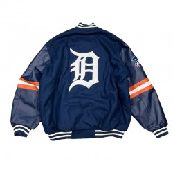 G-III Detroit Tigers Navy Varsity Jacket