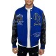 George V Panther Blue Wool Varsity Jacket George V Panther Blue Wool Varsity Jacket