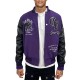 George V Panther Purple Wool Varsity Jacket George V Panther Purple Wool Varsity Jacket