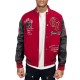 George V Panther Red Wool Varsity Jacket George V Panther Red Wool Varsity Jacket