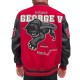 George V Panther Red Wool Varsity Jacket George V Panther Red Wool Varsity Jacket