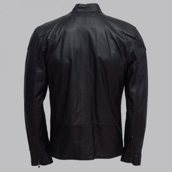 Gerard Butler Black Leather Jacket Gerard Butler Black Leather Jacket