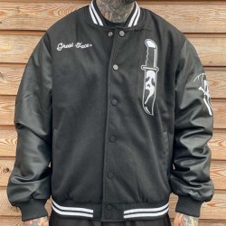 Ghostface Scream Horror Scary Slasher Varsity Jacket