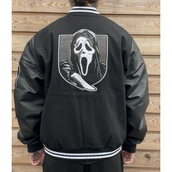 Ghostface Scream Horror Scary Slasher Varsity Jacket