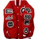 Glassjaw Letterman Red Wool Jacket Glassjaw Letterman Red Wool Jacket