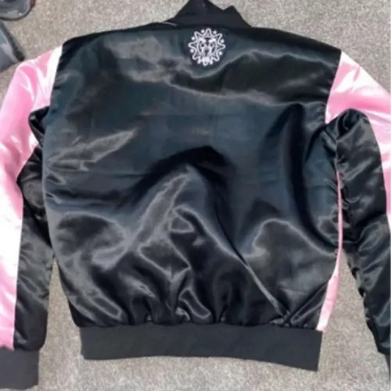 Glo Gang Fool Ya Satin Jacket Glo Gang Fool Ya Satin Jacket