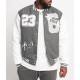 Goat 23 Varsity Grey Jacket Goat 23 Varsity Grey Jacket