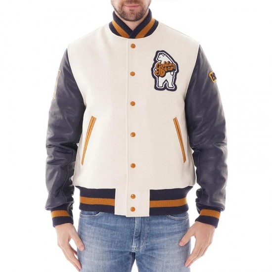Golden Bear Patch Varsity Jacket Golden Bear Patch Varsity Jacket