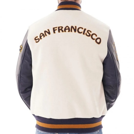 Golden Bear Patch Varsity Jacket Golden Bear Patch Varsity Jacket
