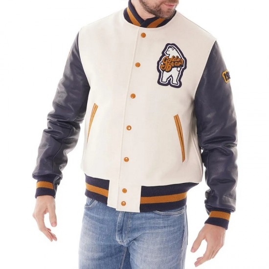 Golden Bear Patch Varsity Jacket Golden Bear Patch Varsity Jacket