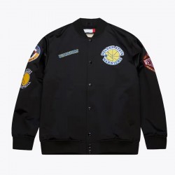 Golden State Warriors Black Out Satin Jacket