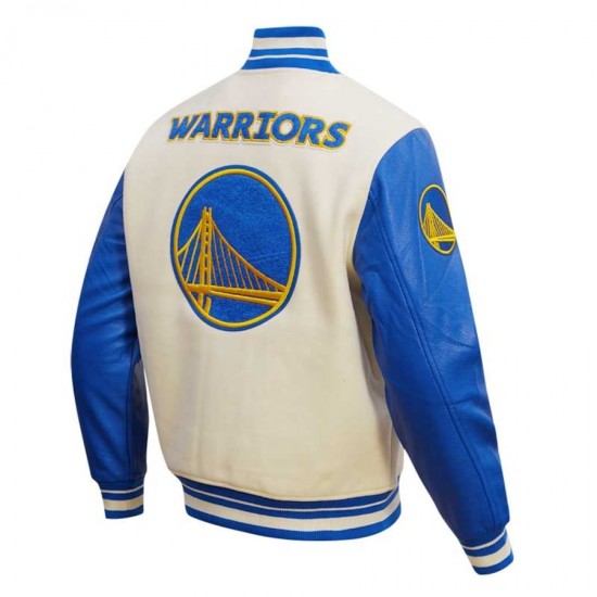 Golden State Warriors Pro Standard Retro Classic Varsity Full-Zip Jacket Golden State Warriors Pro Standard Retro Classic Varsity Full-Zip Jacket