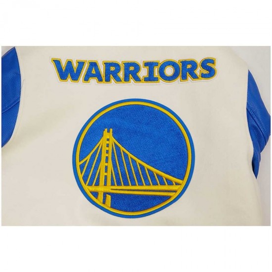 Golden State Warriors Pro Standard Retro Classic Varsity Full-Zip Jacket Golden State Warriors Pro Standard Retro Classic Varsity Full-Zip Jacket
