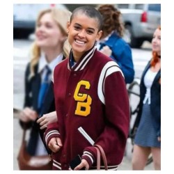 Gossip Girl Julien Calloway Red Varsity Jacket