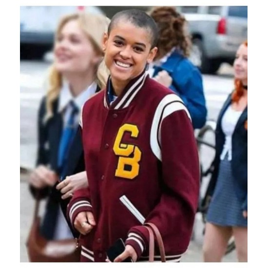 Gossip Girl Julien Calloway Red Varsity Jacket Gossip Girl Julien Calloway Red Varsity Jacket