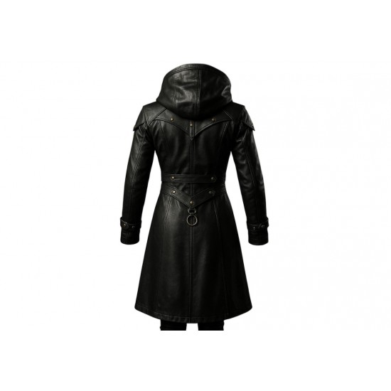Gothic Leather Trench Coat Gothic Leather Trench Coat