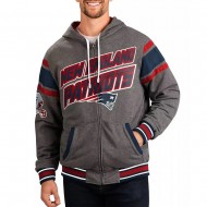 Gray New England Patriots Extreme Hoodie