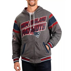 Gray New England Patriots Extreme Hoodie