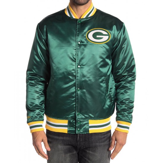 Green Bay Packers Satin Jacket Green Bay Packers Satin Jacket