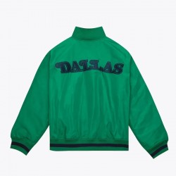 Green Dallas Mavericks Satin Jacket