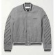Grey Off White Varsity Wool Jacket Grey Off White Varsity Wool Jacket