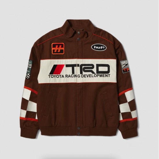 HUF x Toyota TRD Global Racing Brown Jacket