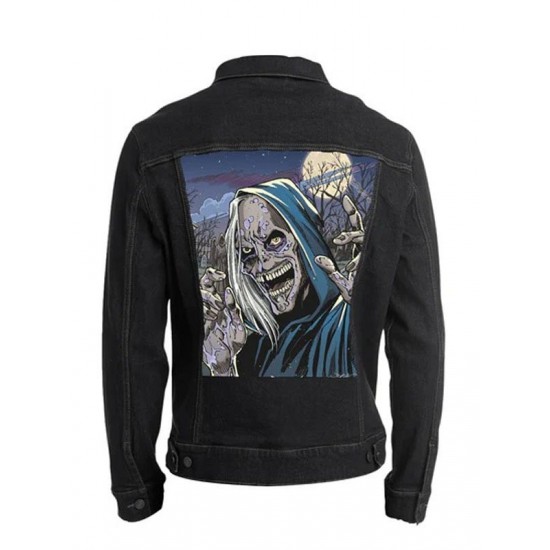 Halloween Black Denim Jacket Halloween Black Denim Jacket