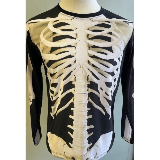 Halloween costume skeleton Polyester Unisex longsleeve shirt Halloween costume skeleton Polyester Unisex longsleeve shirt