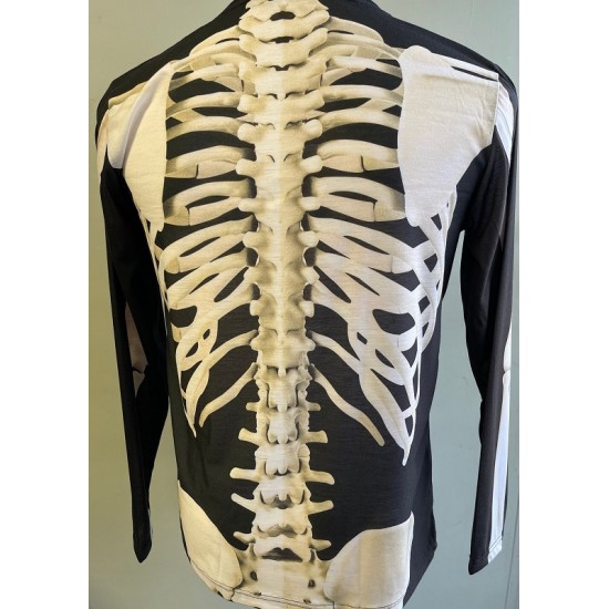 Halloween costume skeleton Polyester Unisex longsleeve shirt Halloween costume skeleton Polyester Unisex longsleeve shirt