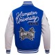 Hampton Pirates HBCU Royal & White Varsity Jacket