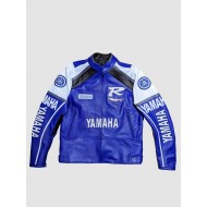 Handmade New Yamaha Racing Leather Motorcycle Jacket