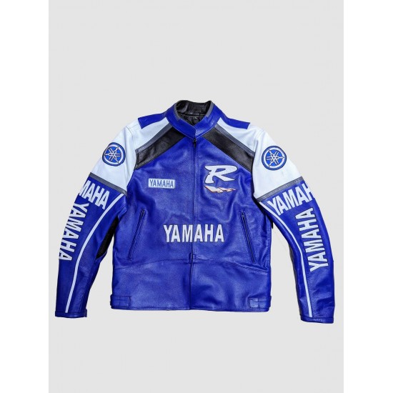 Handmade New Yamaha Racing Leather Motorcycle Jacket