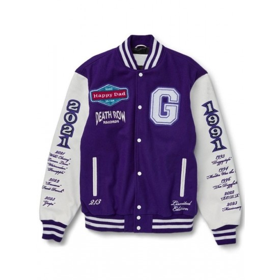 Happy Dad X Death Row Varsity Jacket Happy Dad X Death Row Varsity Jacket
