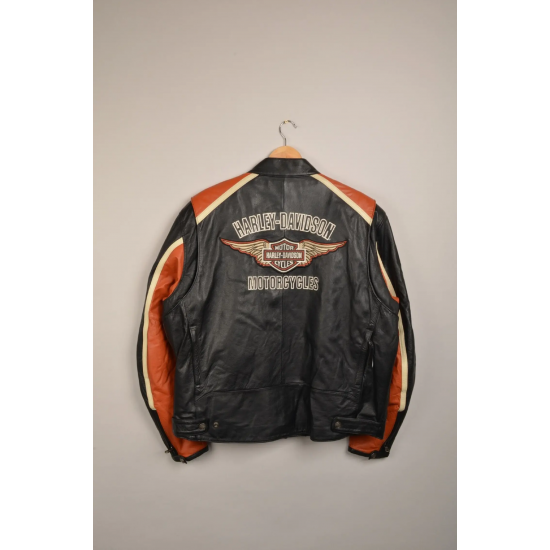 Harley Davidson Motorcycle Racing Leather Jacket