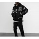 Harsh And Cruel Embroidered Clouds Black Jacket Harsh And Cruel Embroidered Clouds Black Jacket