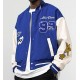 Harsh And Cruel Embroidered Clouds Varsity Jacket Harsh And Cruel Embroidered Clouds Varsity Jacket